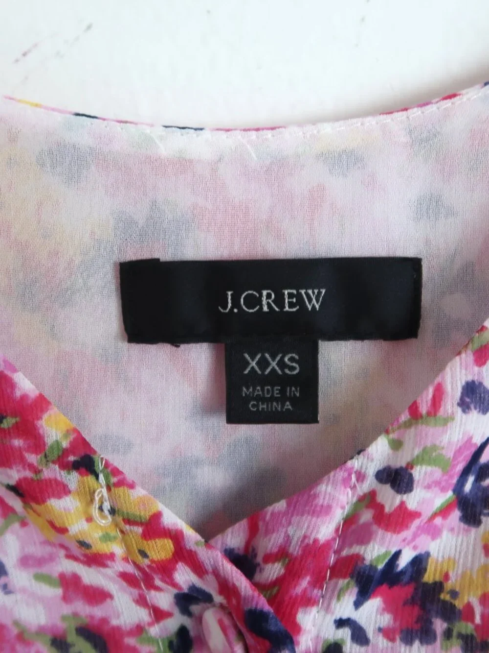 J.Crew Floral Graphic Sleeveless Blouse - Size XXS